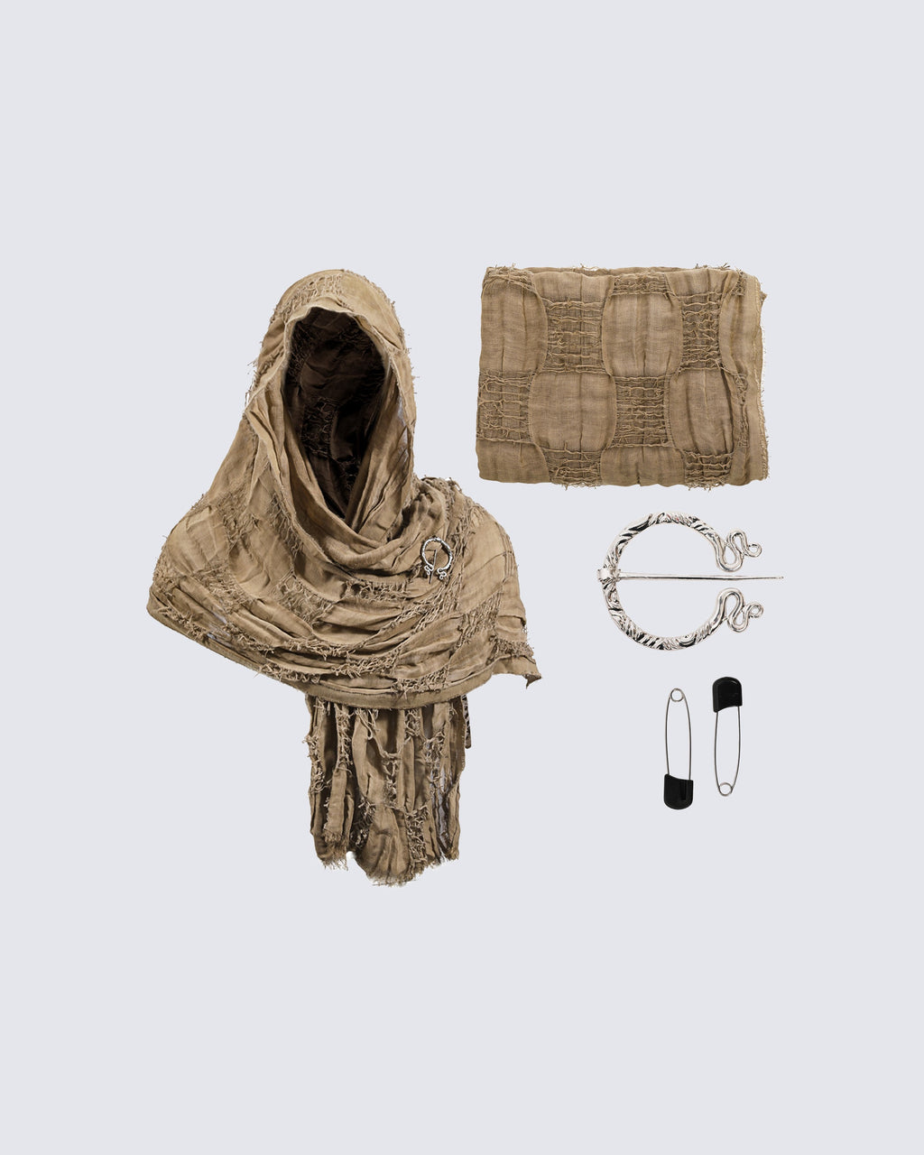 BARREN Series | Apocalyptic Pilgrimage Hooded Wrap Set
