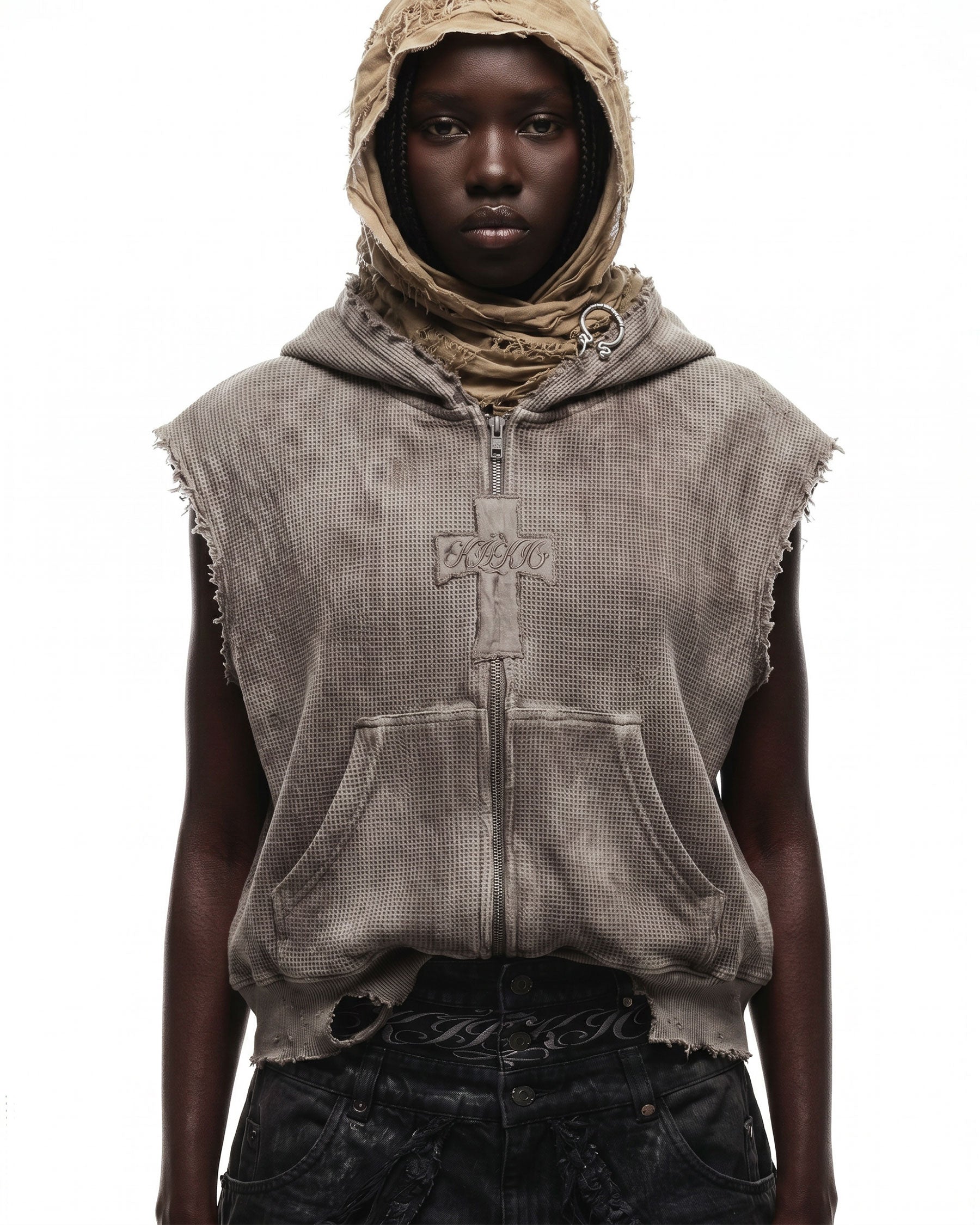BARREN Series | Apocalyptic Pilgrimage Cross Hooded Vest