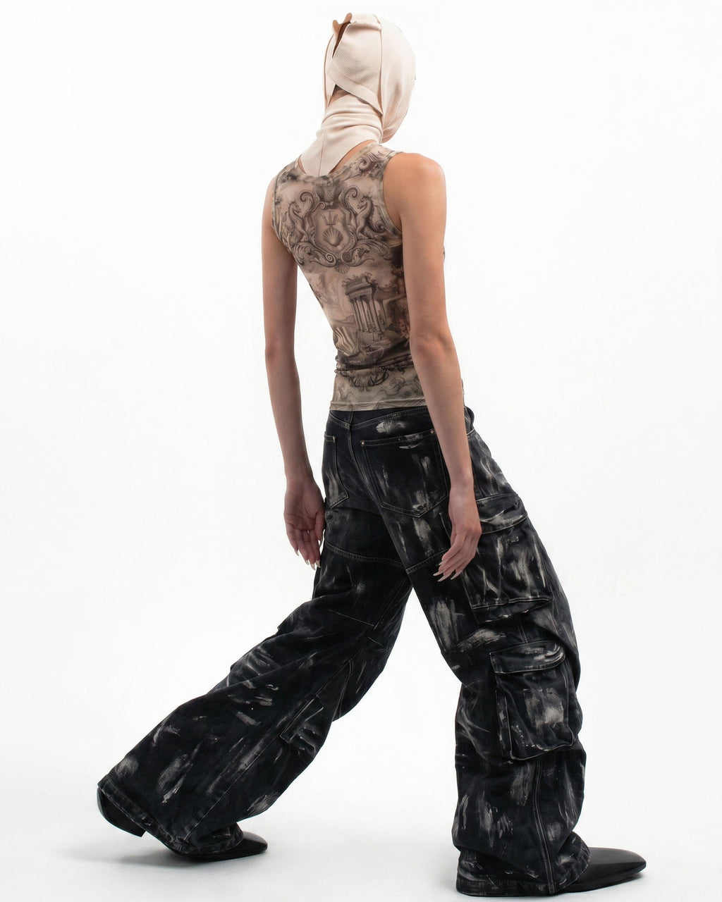 BARREN Series | Apocalyptic Pilgrimage Cargo Wide Pants