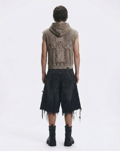BARREN Series | Apocalyptic Pilgrimage Cross Hooded Vest