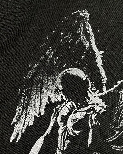 Dark Wings Unleashed · Layered Long-Sleeve Tee