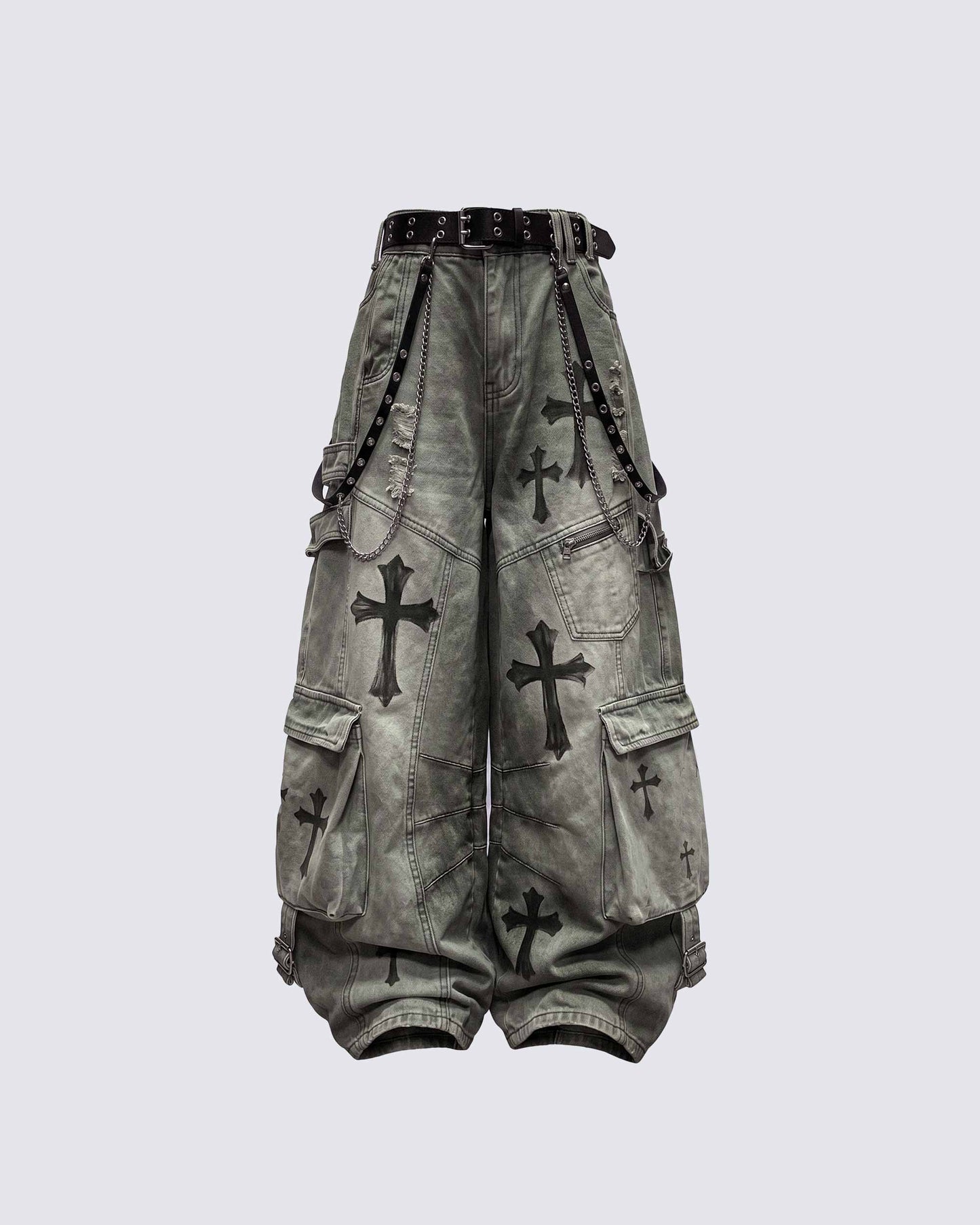 GRYFT SYMBIOTE Series | Grunge Washed Cargo Pants