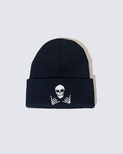 Street Embroidered Knitted Beanie