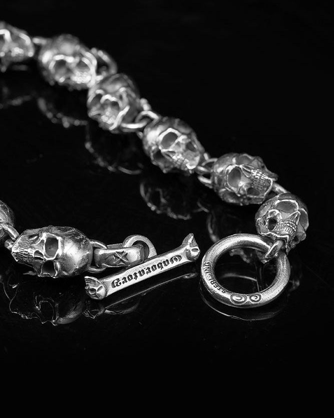 American Gothic Style Handcrafted Motorcycle Bracelet