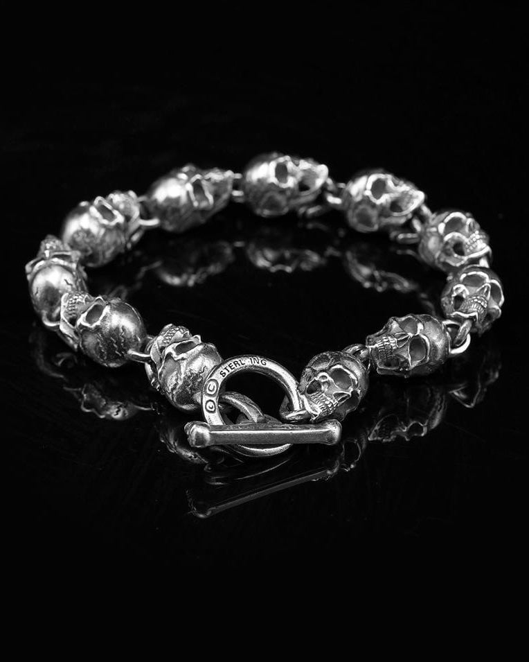 American Gothic Style Handcrafted Motorcycle Bracelet