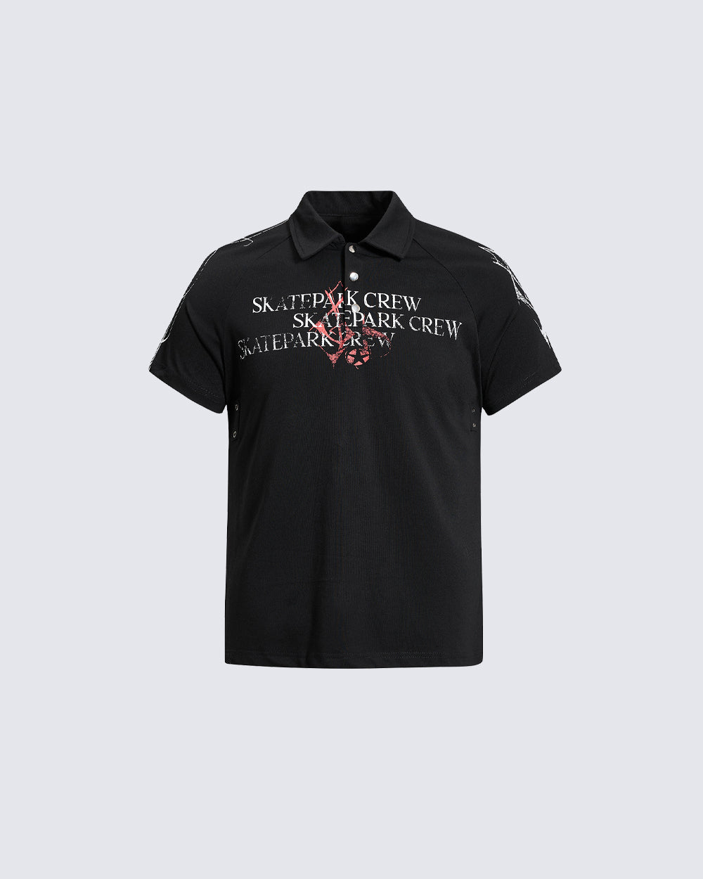 American Retro Art Print Polo Shirt