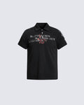 American Retro Art Print Polo Shirt