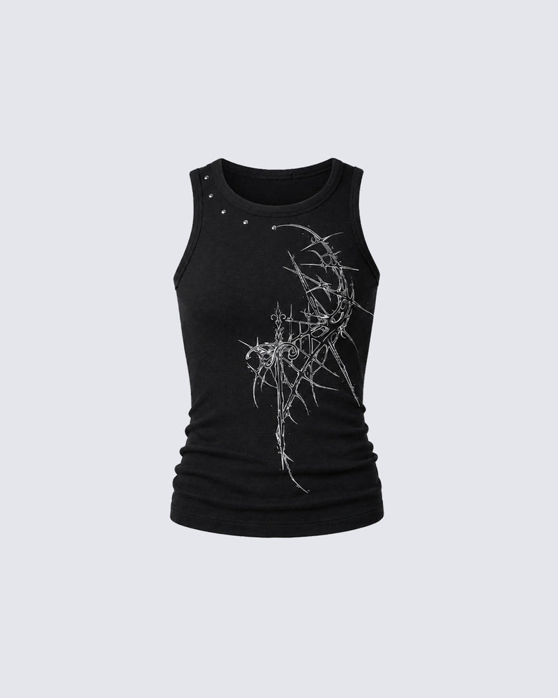 GRYFT Gothic Printed Vest