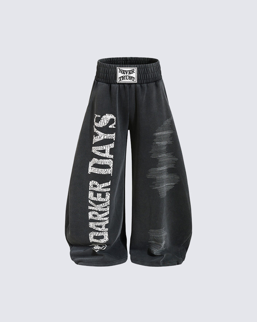 GRYFT Dark Washed Sweatpants