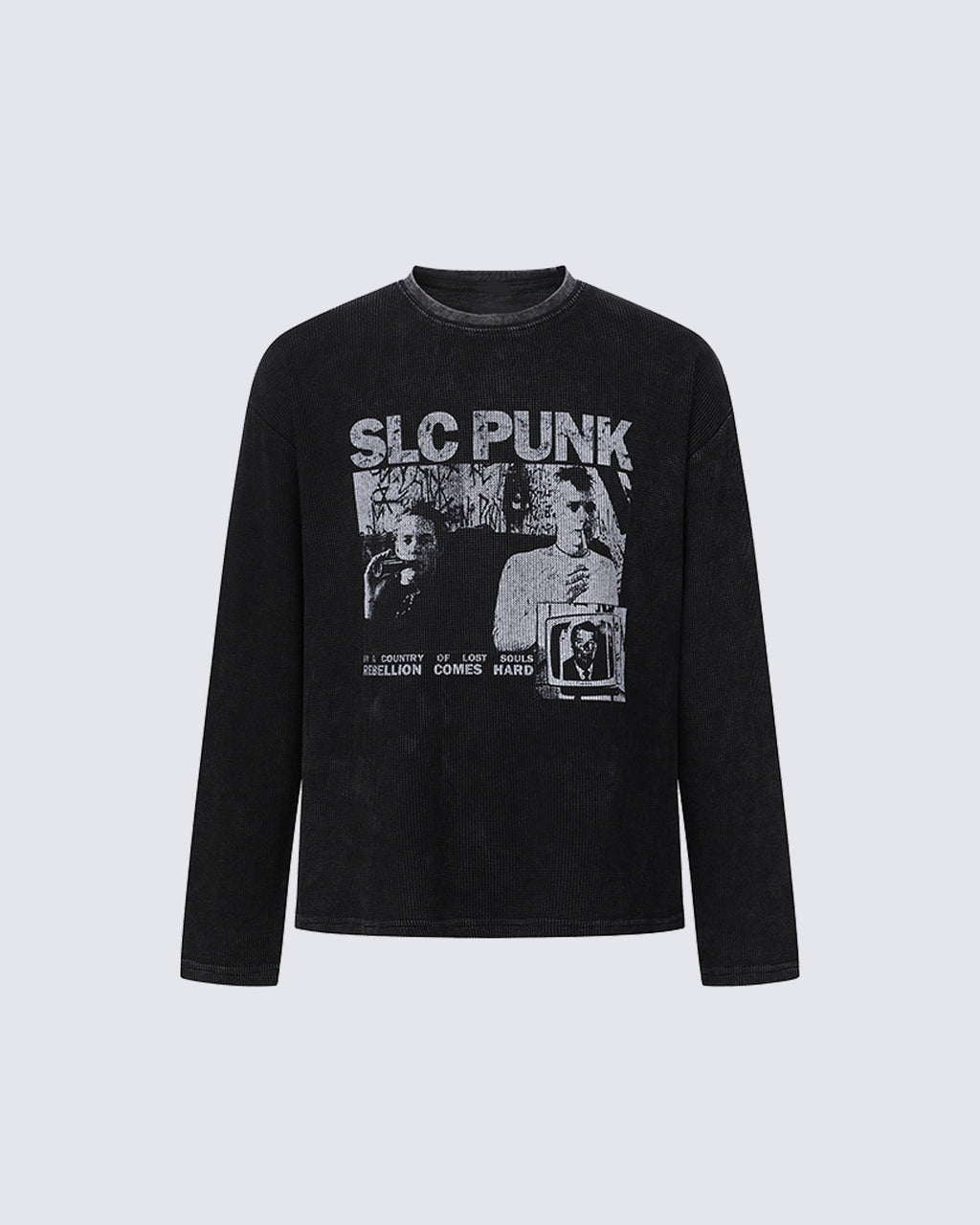 GRYFT Punk Washed Graphic Long Sleeve T-Shirt