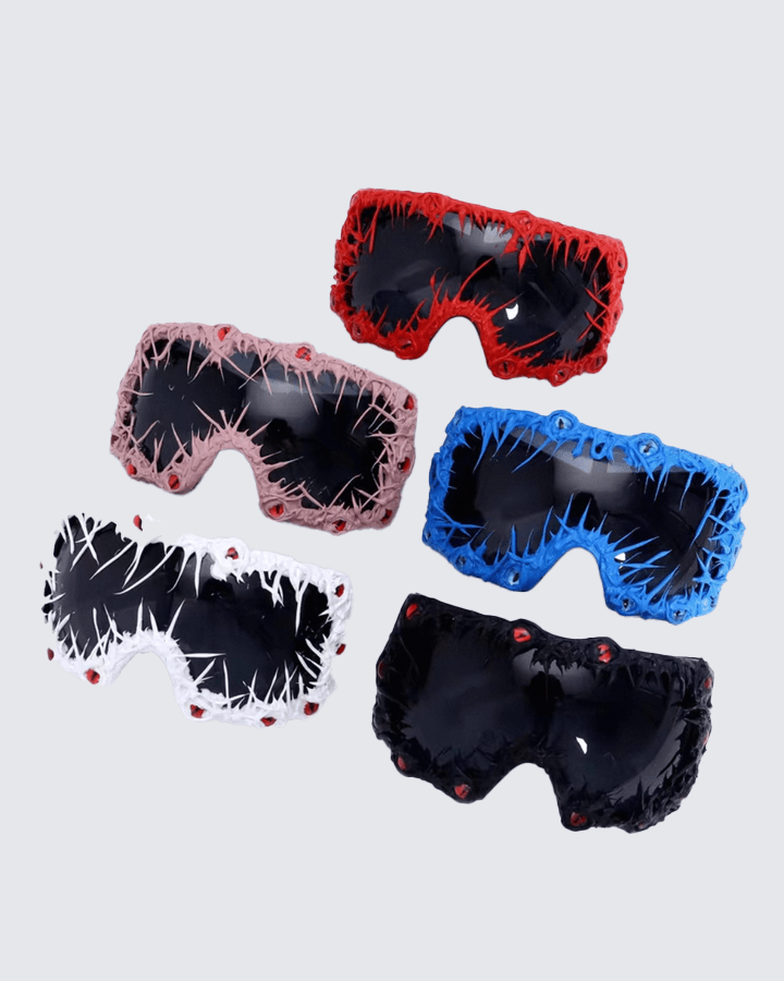 Cyberpunk Spiked Oversized Sunglasses
