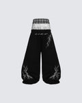 LIGHTNING Series | Layered Waist Wide-Leg Sweatpants