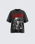Vintage Washed Graphic Print Oversized T-Shirt