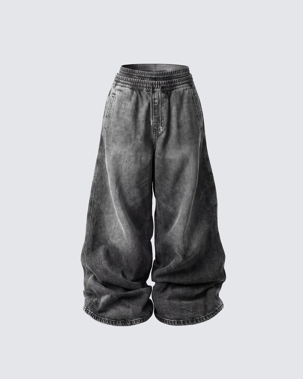 GRYFT-Double-Ended Washed Loose-Fit SweatPants