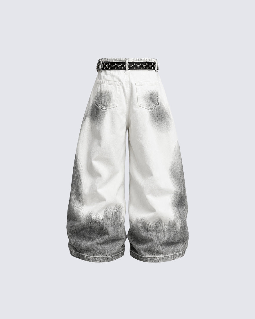 GRYFT Wasteland Distressed Scimitar Jeans