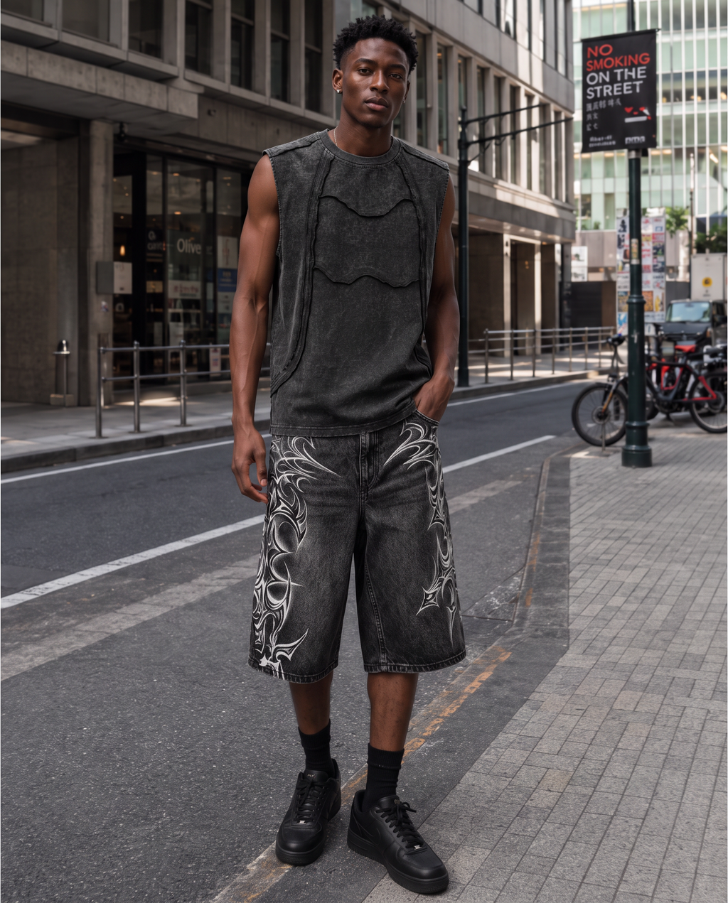 GRYFT Retro Frayed Sleeveless Vest