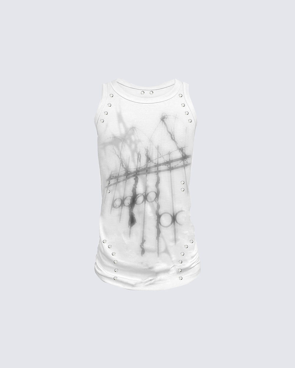American Gothic Rivet Slim Fit Tank Top