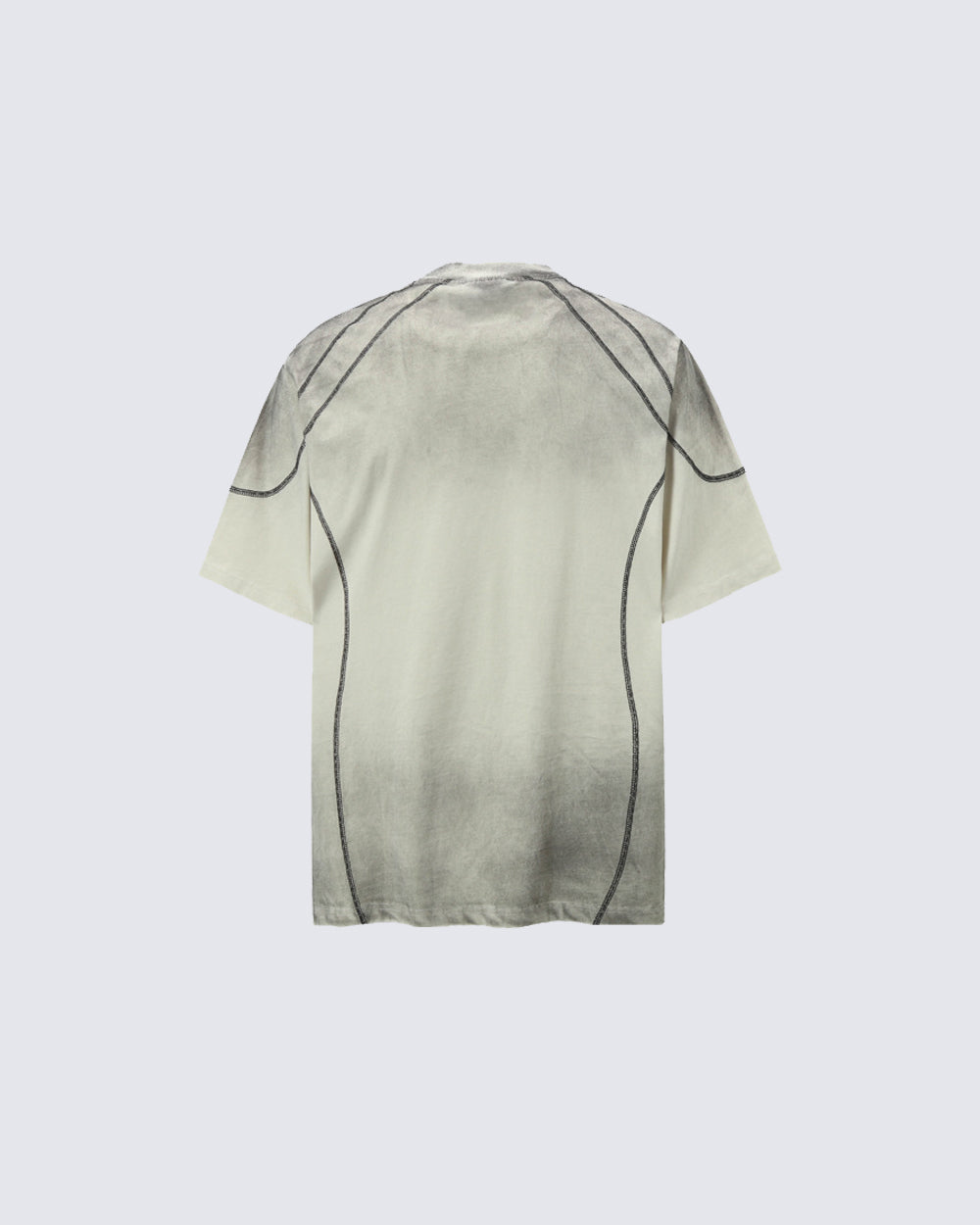 American Vintage Washed Contrast Stitch Graphic T-Shirt