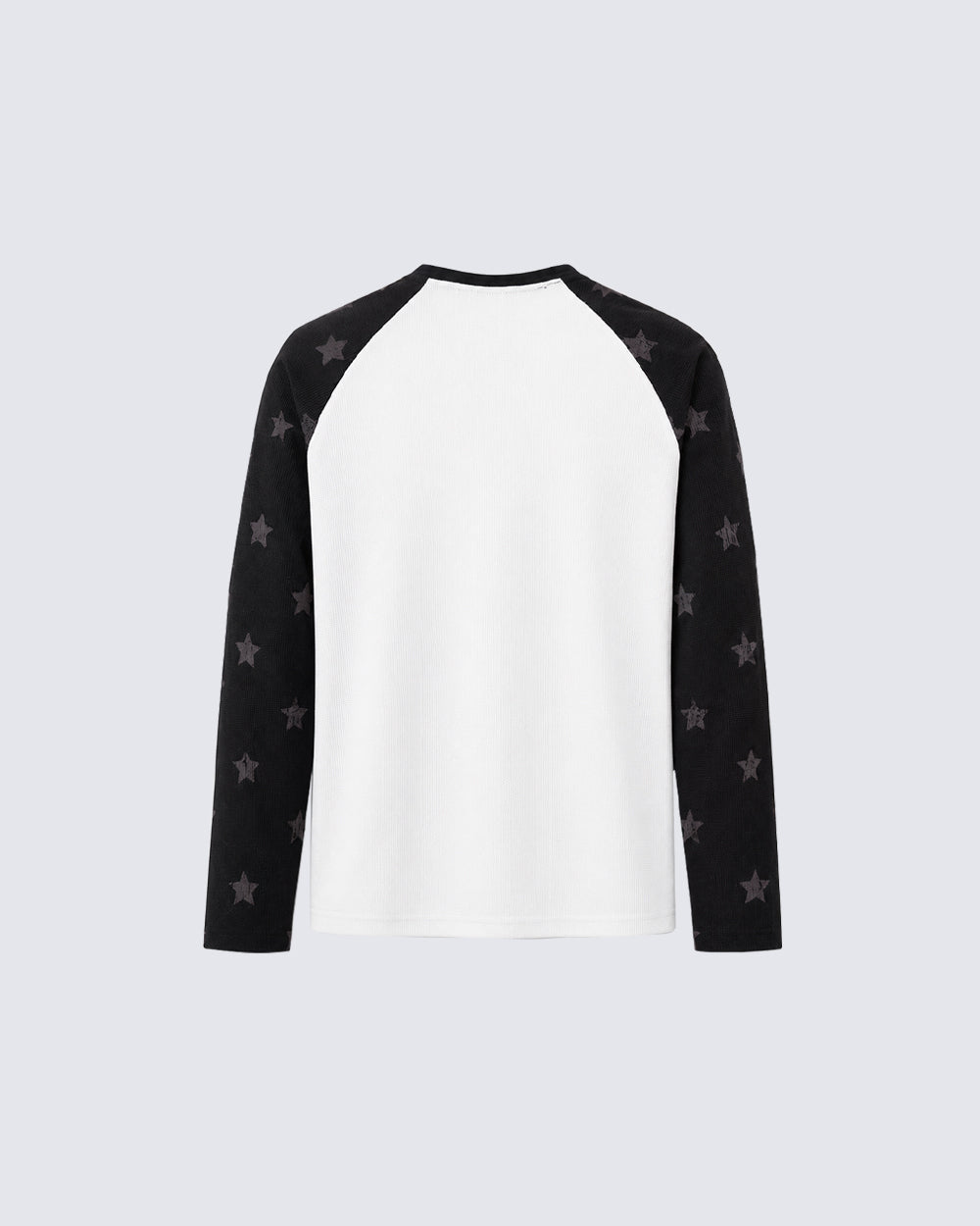 GRYFT American-Style Casual Streetwear Waffle-Knit Long-Sleeve T-Shirt
