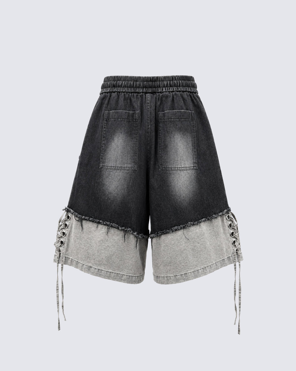 GRYFT High-Street Wasteland-Style Hip-Hop Color-Block Cropped Pants
