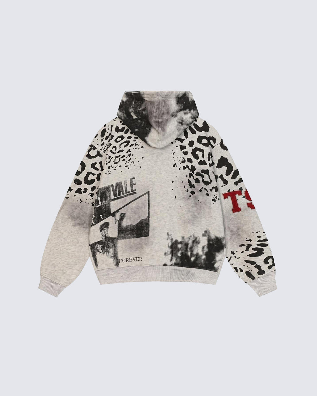 GRYFT Vintage Leopard Graphic Zip Hoodie