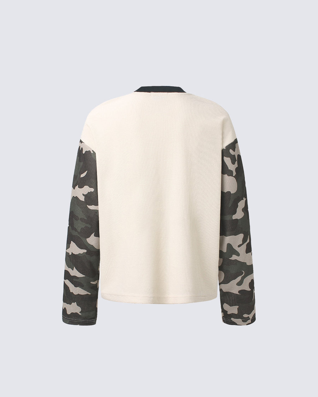 GRYFT Street Contrast Graphic Waffle Long Sleeve T-Shirt