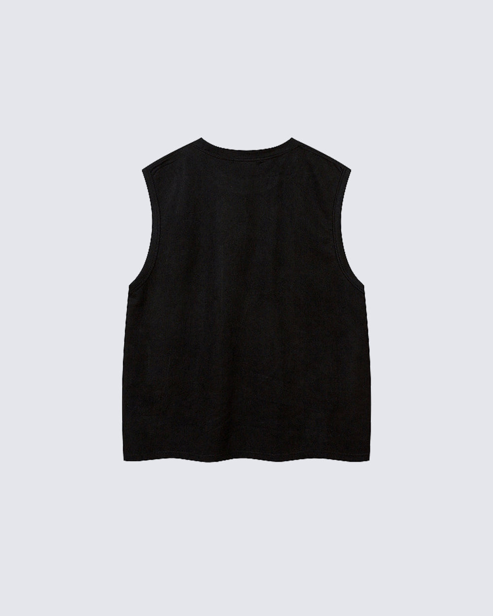 Dark Gothic Thorn Graphic Sleeveless T-Shirt