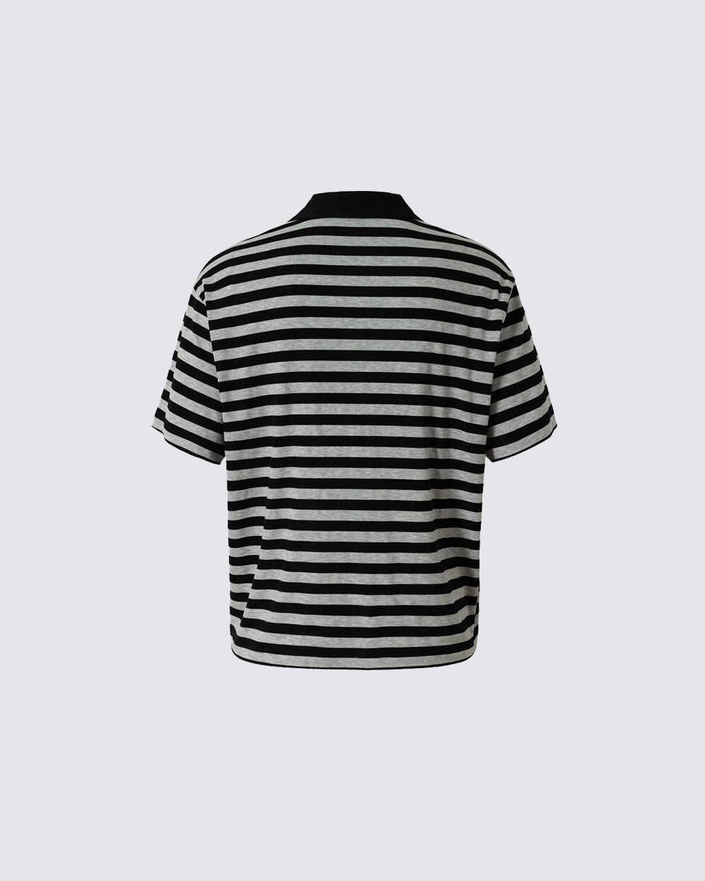 GRYFT Retro Graphic Striped Polo Shirt