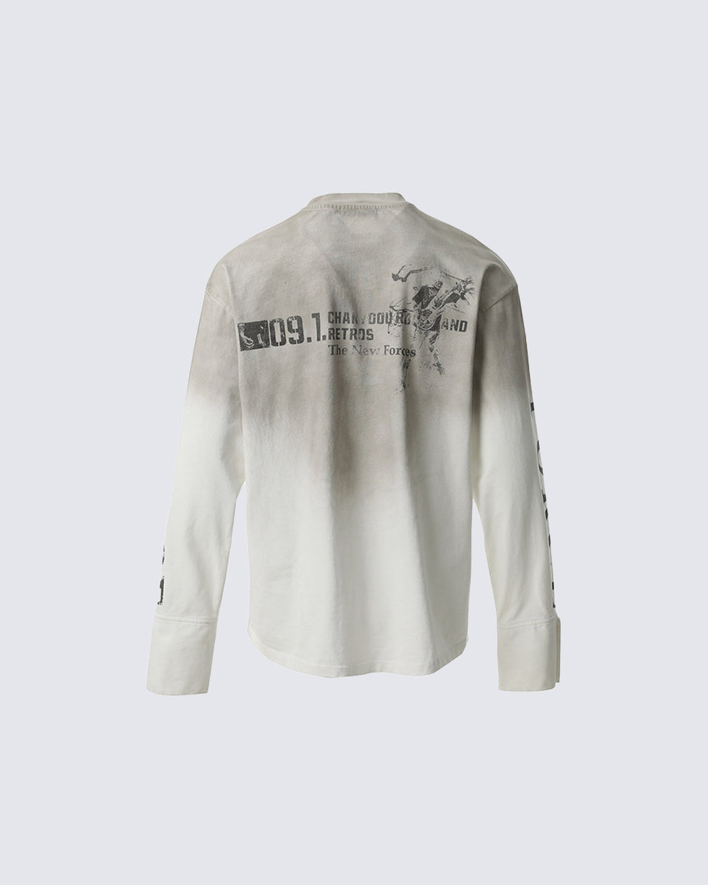 GRYFT American Vintage-Style Distressed Long-Sleeve T-Shirt