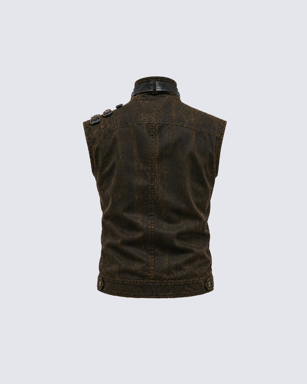 GRYFT Retro-Style Distressed Metal-Rivet Versatile Vest