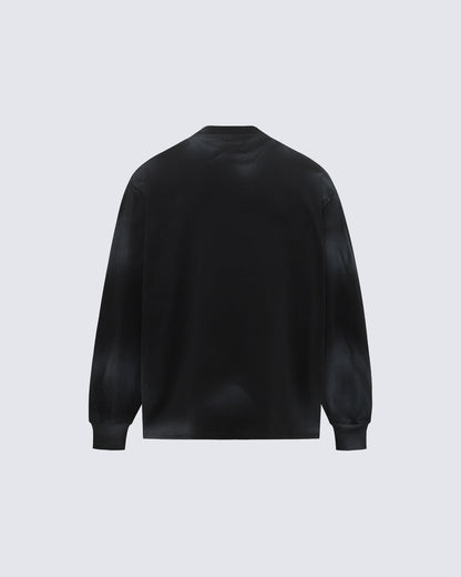 GRYFT Vintage Spray-Painted Letter Graphic Sweatshirt