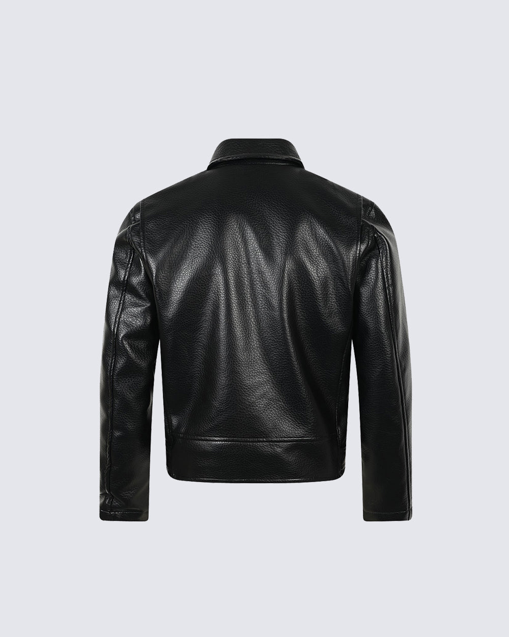 Asymmetric Zip Faux Leather Jacket