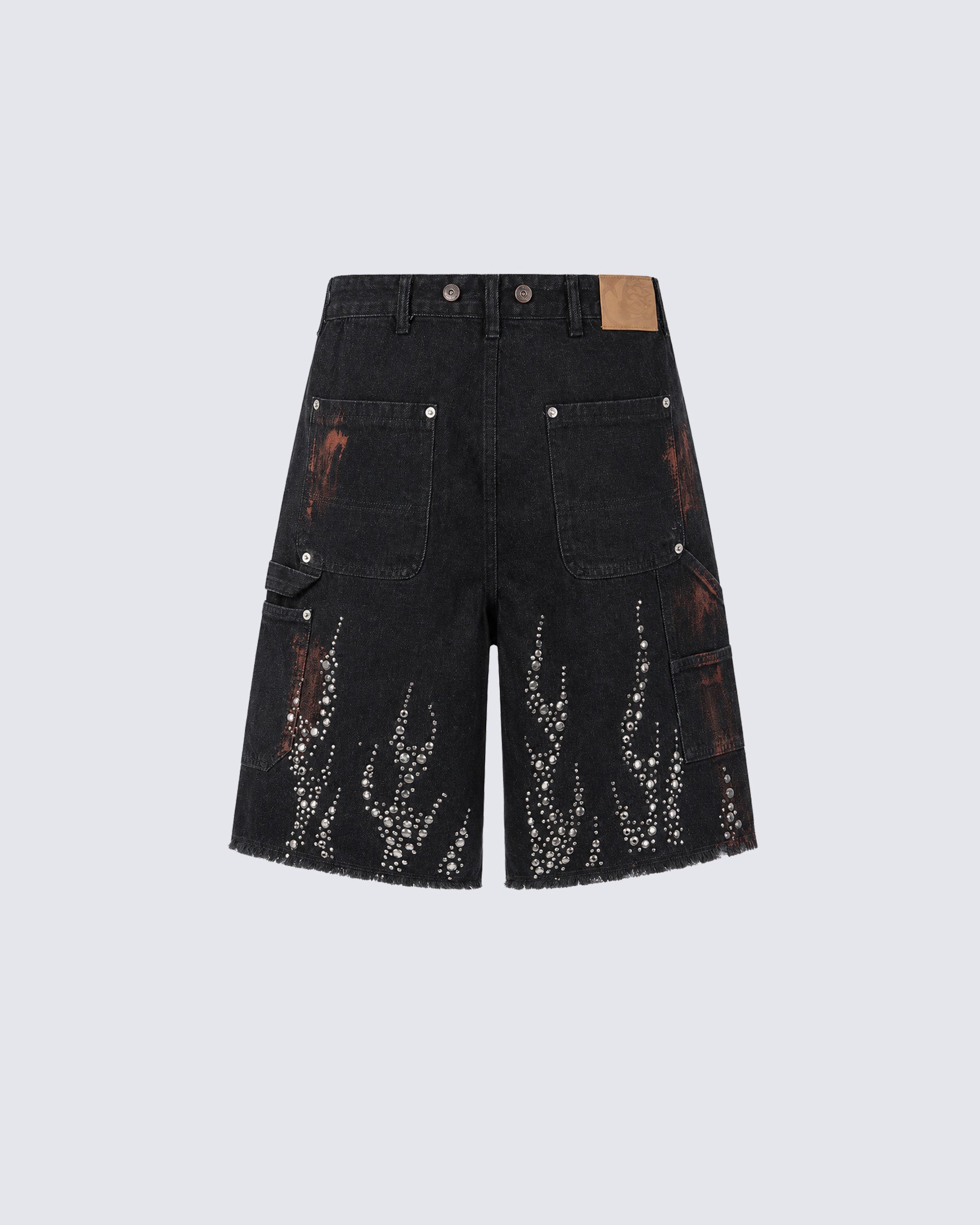 American Retro Short Hellstar Denim Straight Leg Shorts