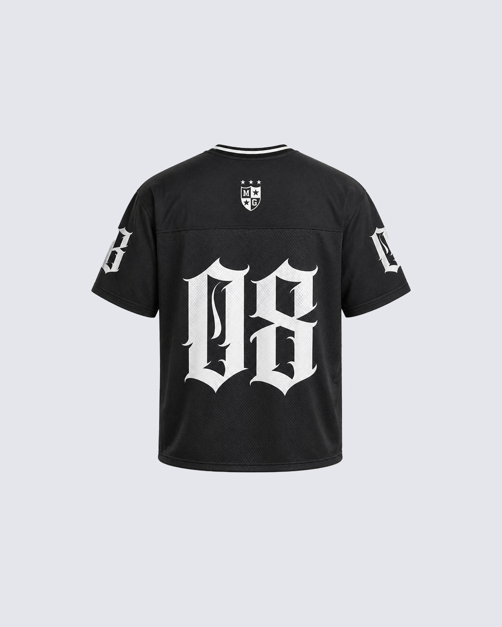 Gothic Number Mesh Jersey Tee