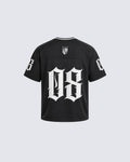 Gothic Number Mesh Jersey Tee