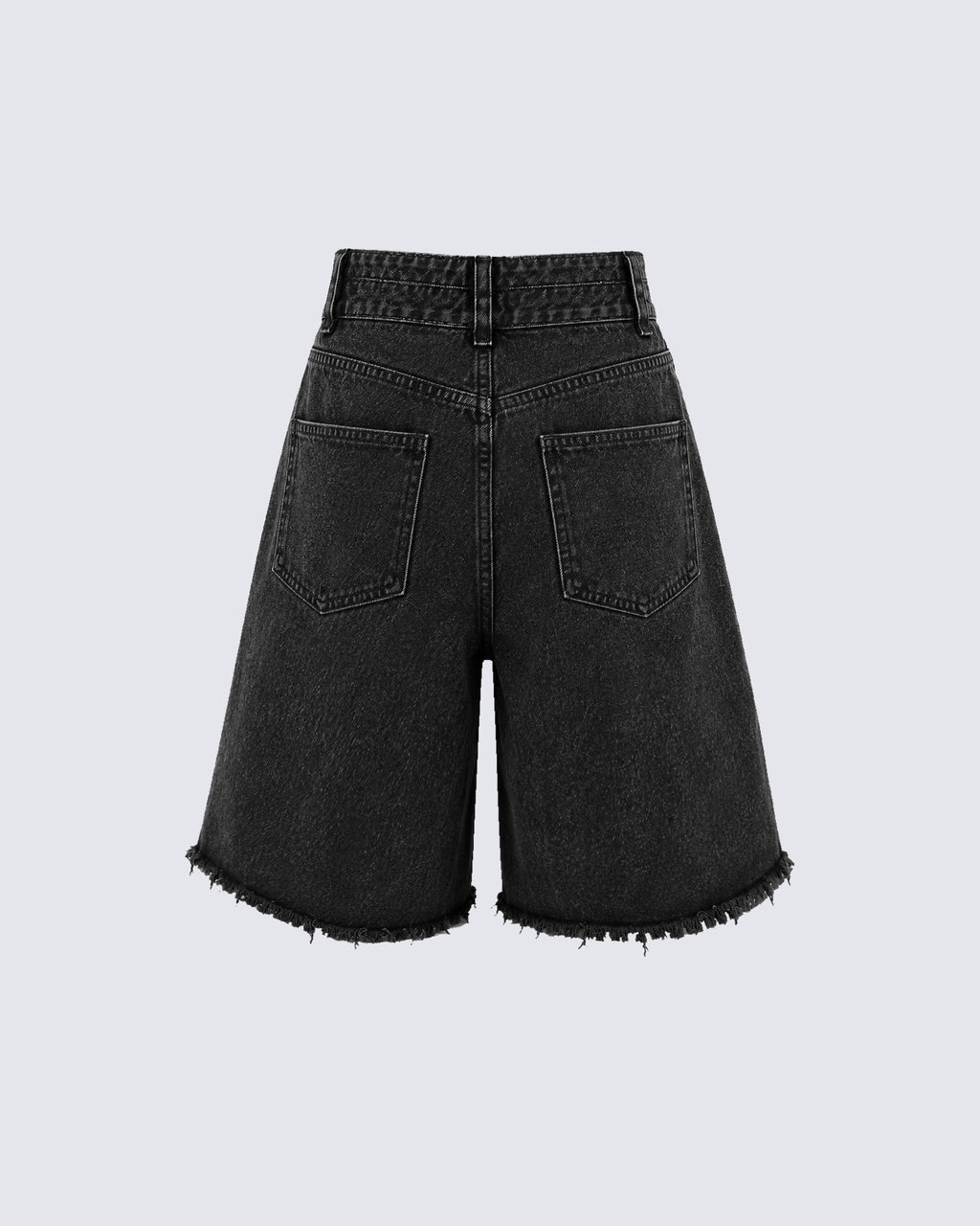GRYFT Distressed Cross Graphic Denim Shorts