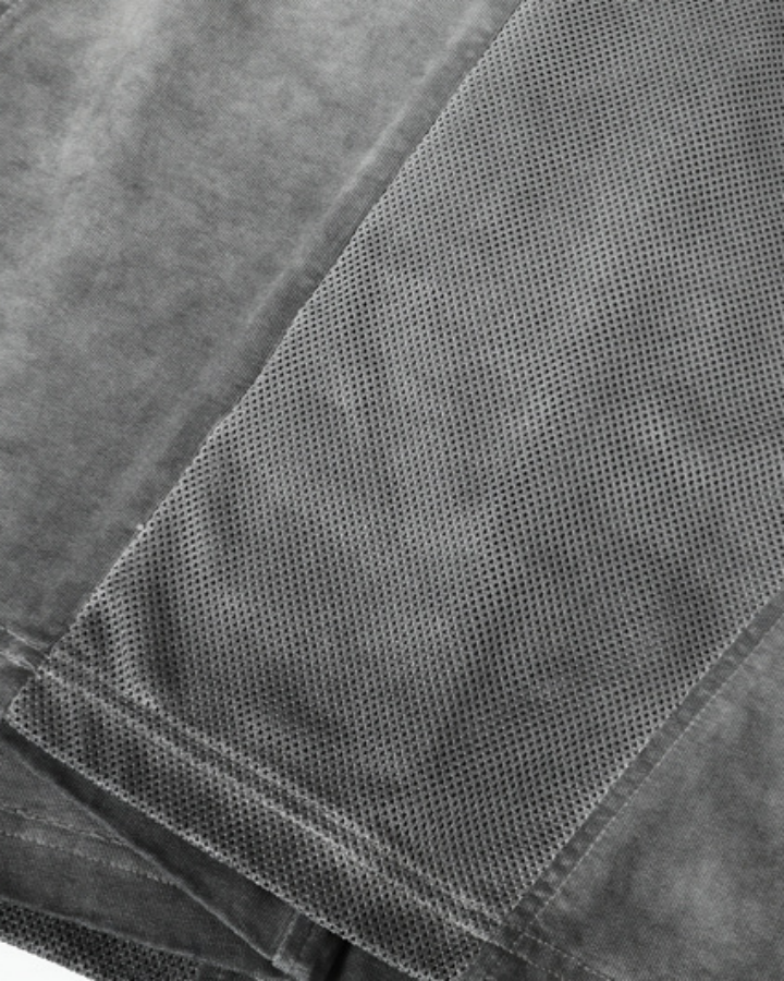 American Vintage Washed Panel Stitching Short Sleeve T-Shirt