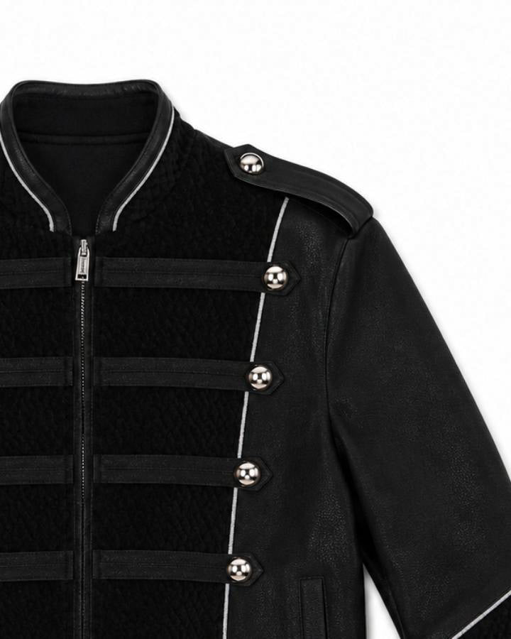 GRYFT Vintage Gothic-Style Button-Up Jacket