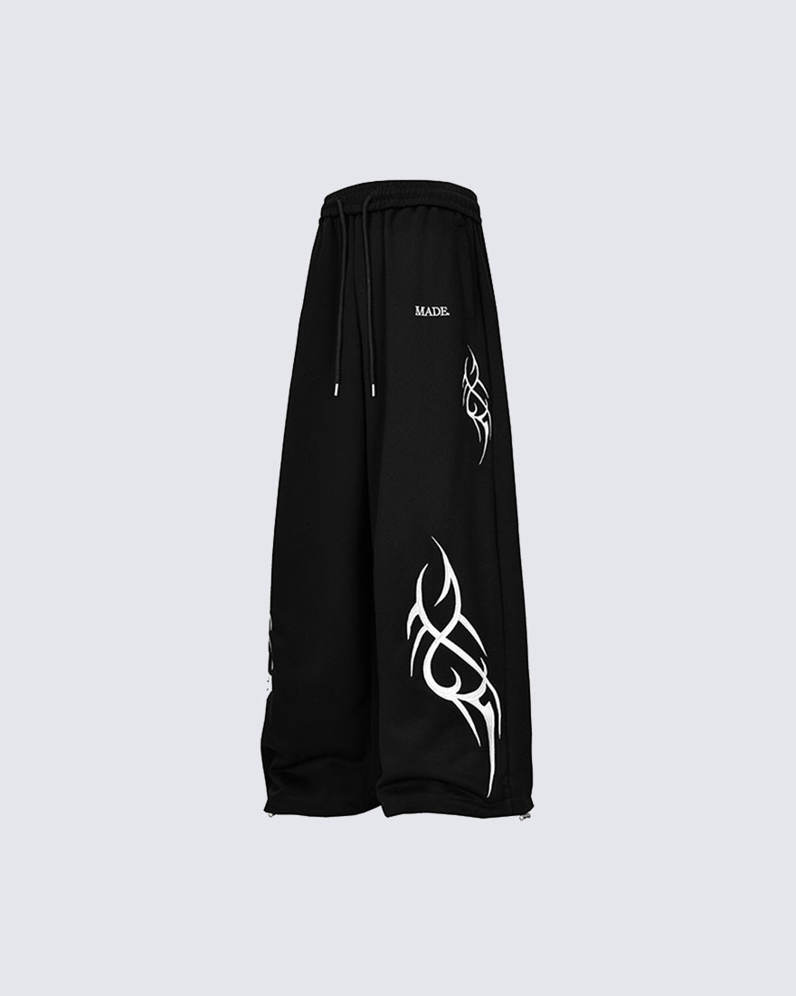 Vintage Tribal Print Relaxed Sweatpants