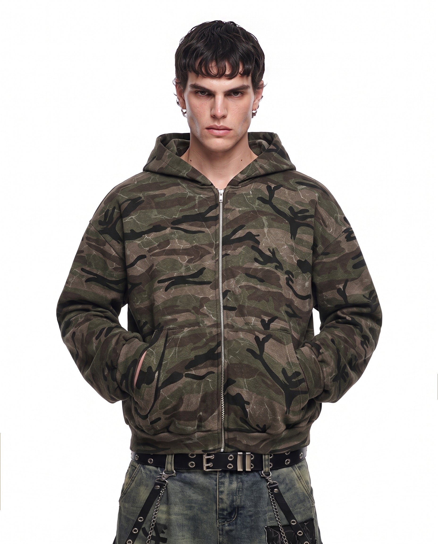 GRYFT American-StyleCamouflage Hooded Sweatshirt