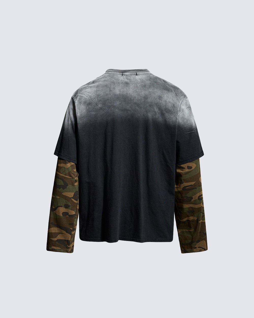 GRYFT Distressed Camo Layered Graphic T-Shirt