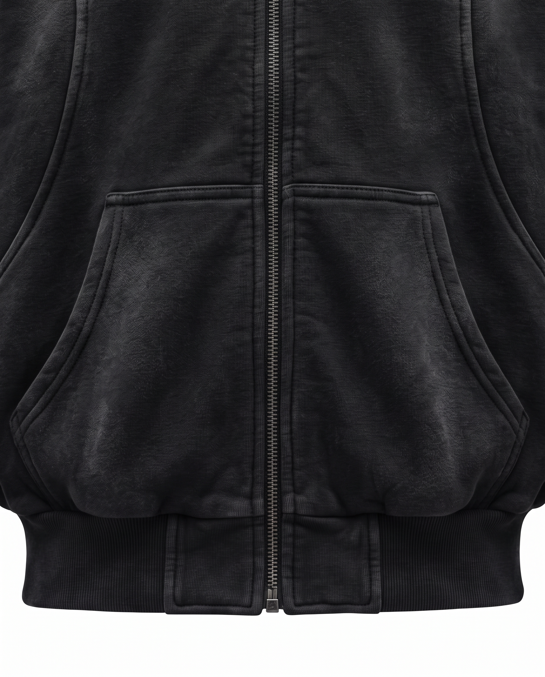 GRYFT Vintage Washed Balaclava Double Layer Zip-Up Hoodie