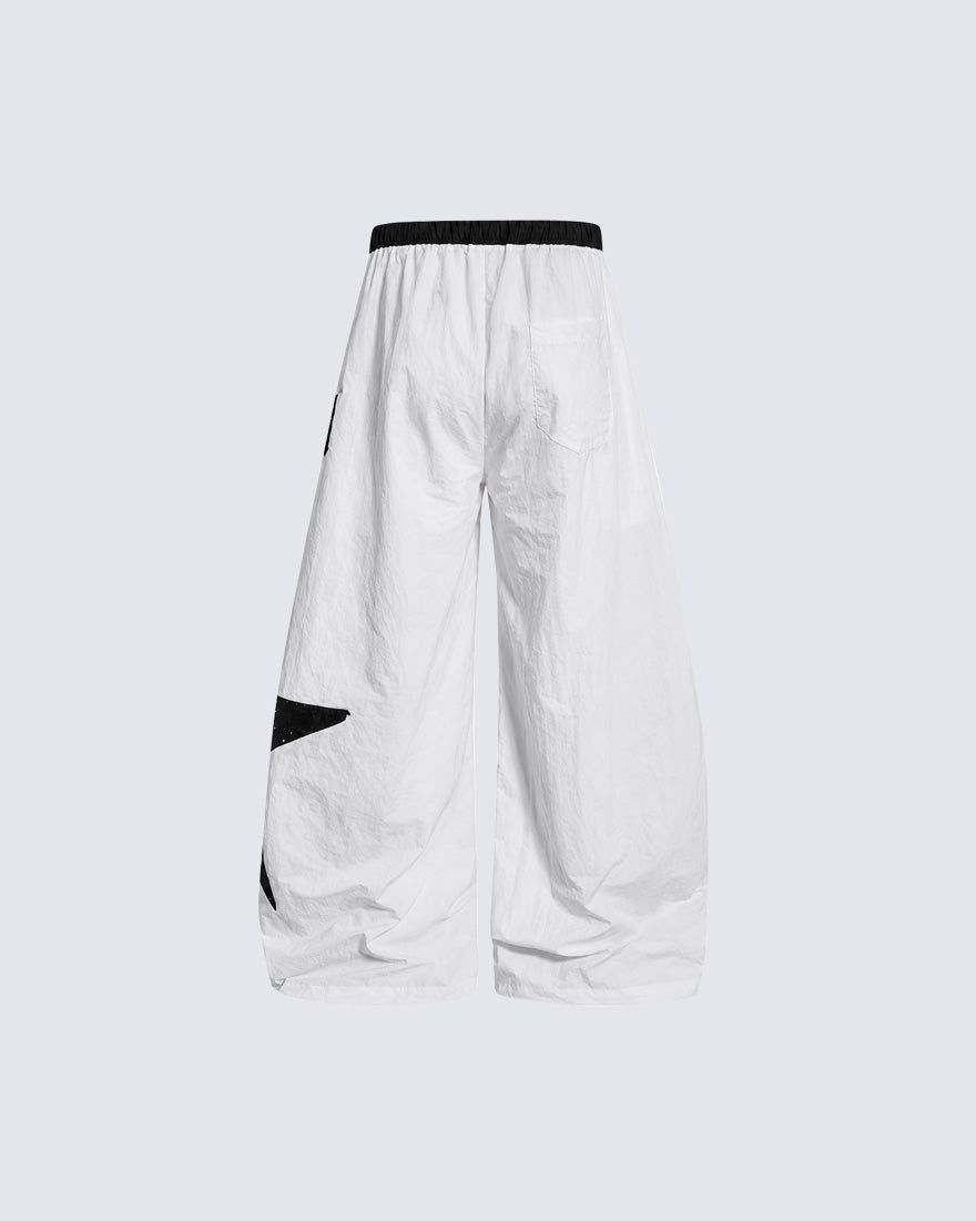GRYFT Sport Graphic Wide-Leg Track Pants