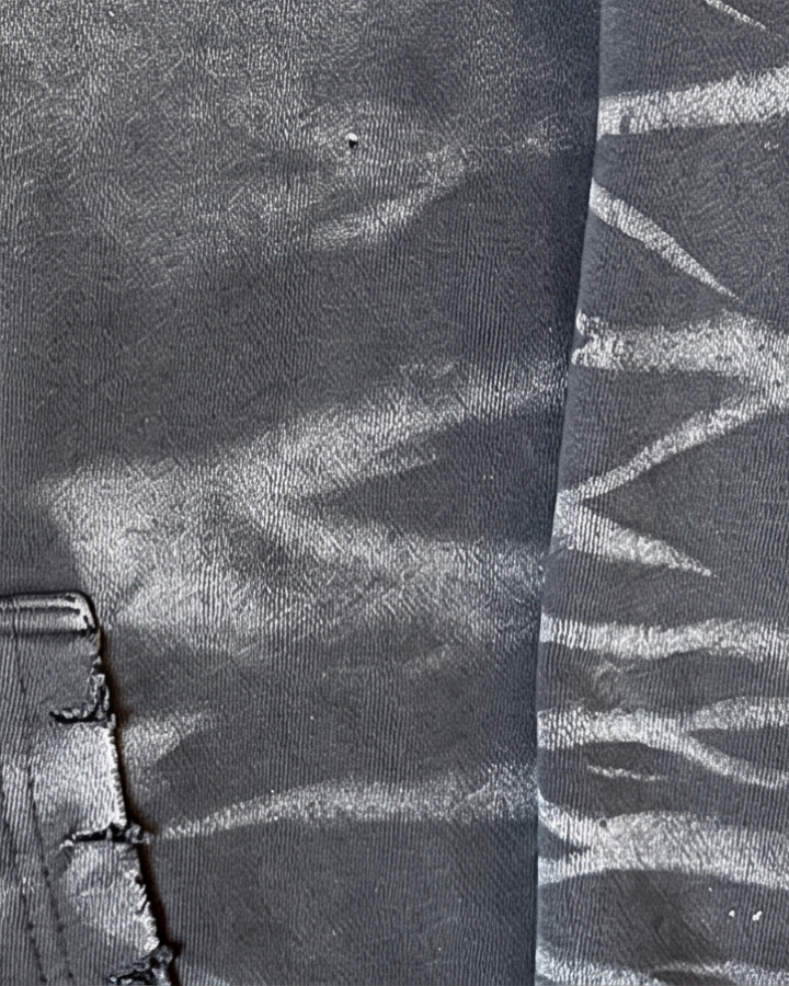 GRYFT Vintage Washed Tiger Stripe Distressed Pullover Hoodie