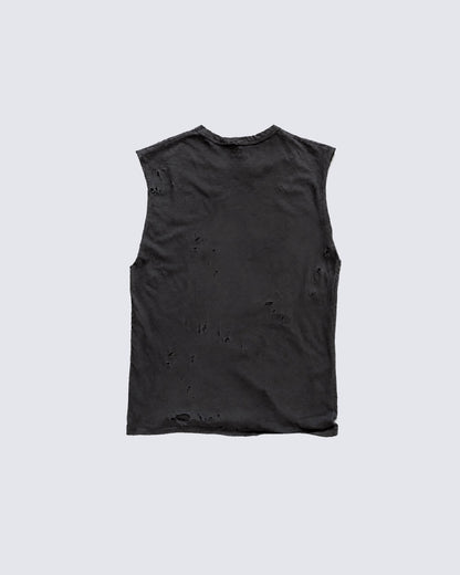 Distressed Skeletal Graphic Tank Top