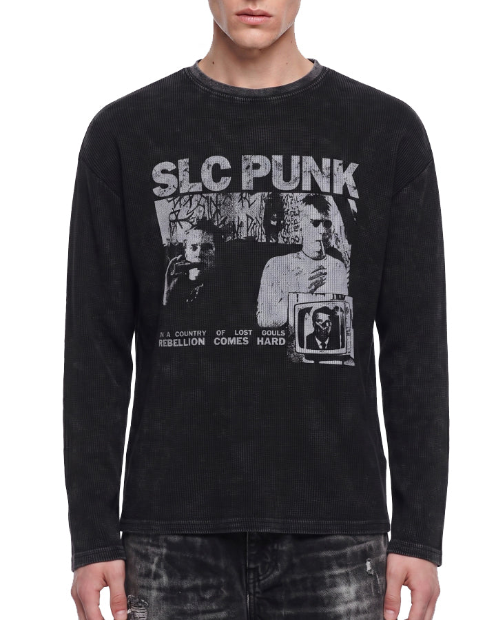 GRYFT Punk Washed Graphic Long Sleeve T-Shirt