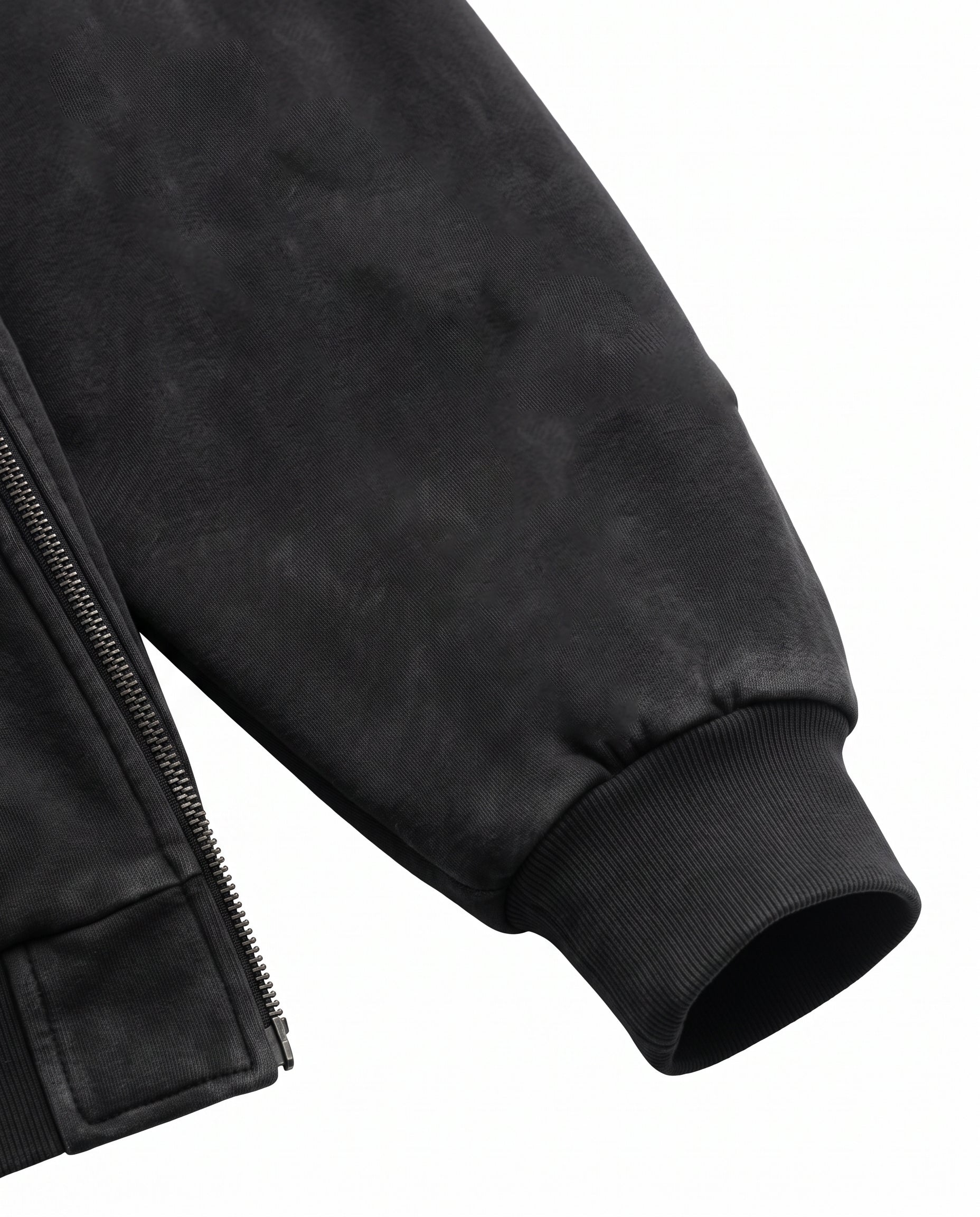 GRYFT Vintage Washed Balaclava Double Layer Zip-Up Hoodie