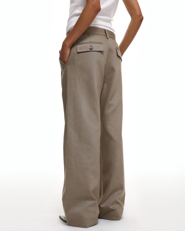 GRYFT Vintage Tailored Pleated Wide-Leg Trousers