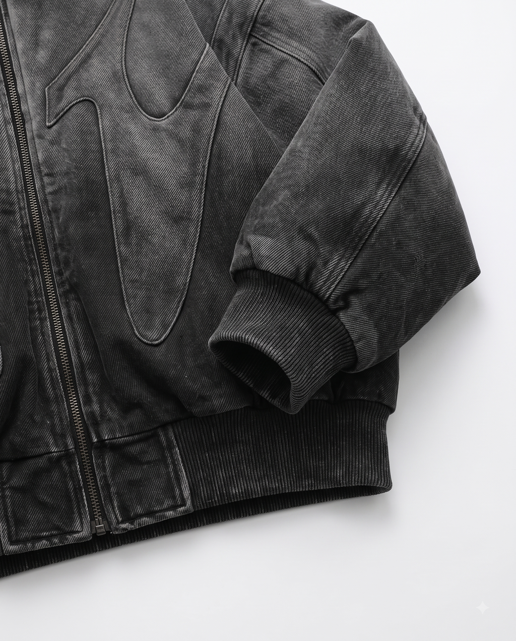 GRYFT Dark Gradient Washed Balaclava Hooded Sweatshirt