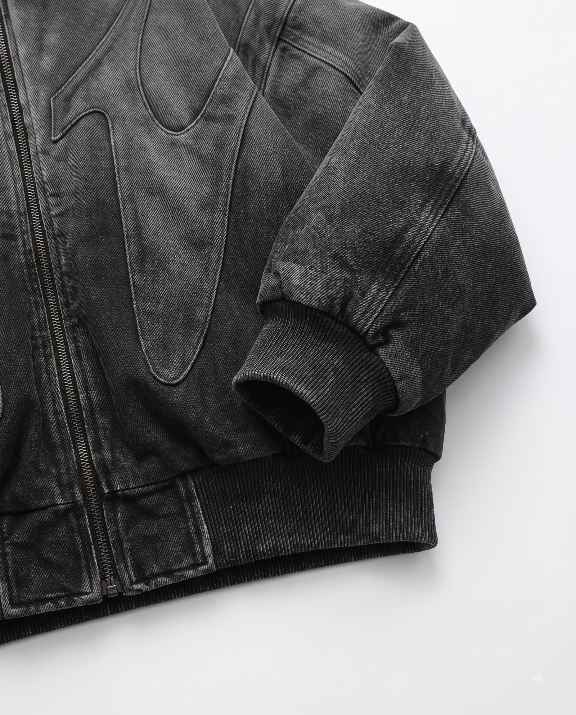 GRYFT Dark Gradient Washed Balaclava Hooded Sweatshirt